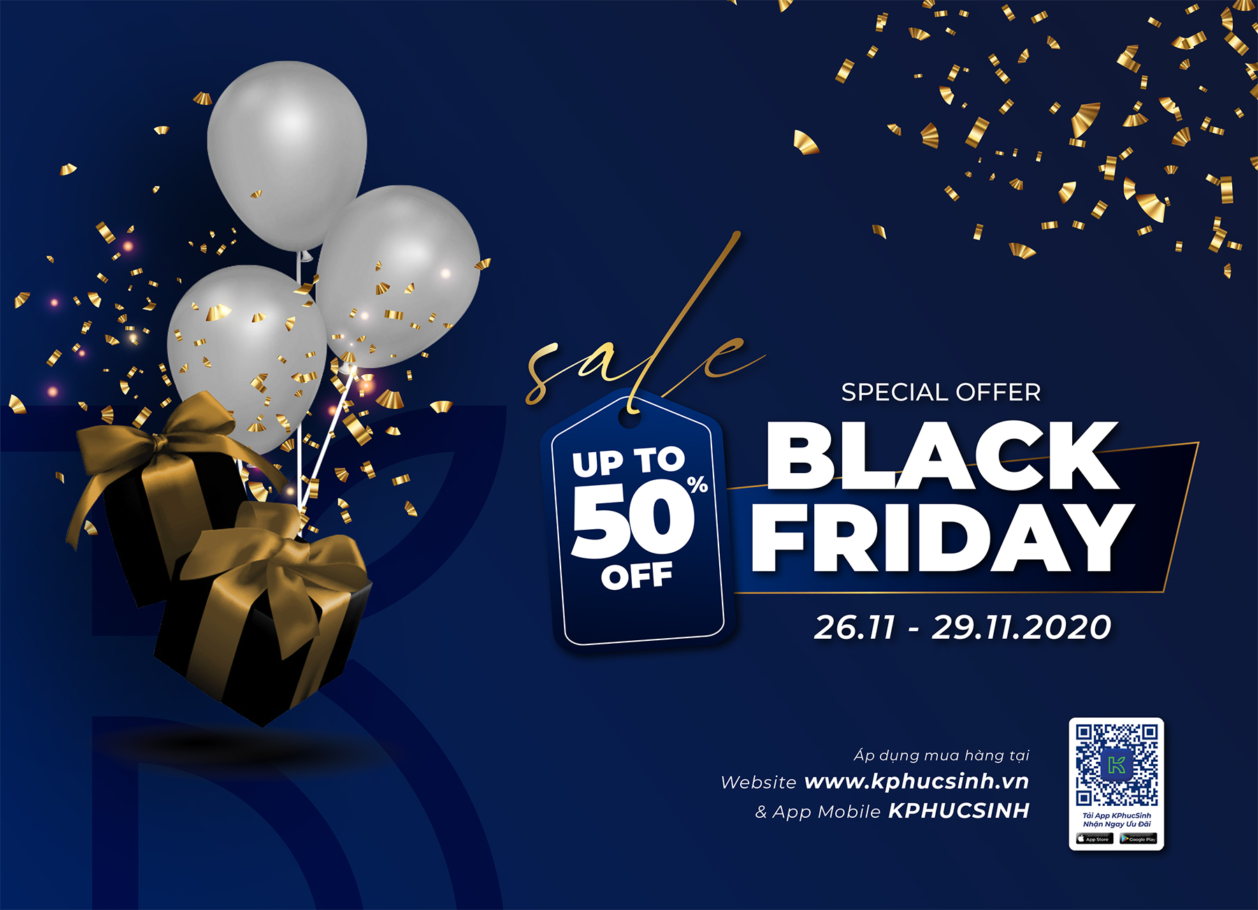 KPHUCSINH BLACK FRIDAY SIÊU SALE 50%++ KPHUCSINH BLACK FRIDAY SIÊU SALE 50%++