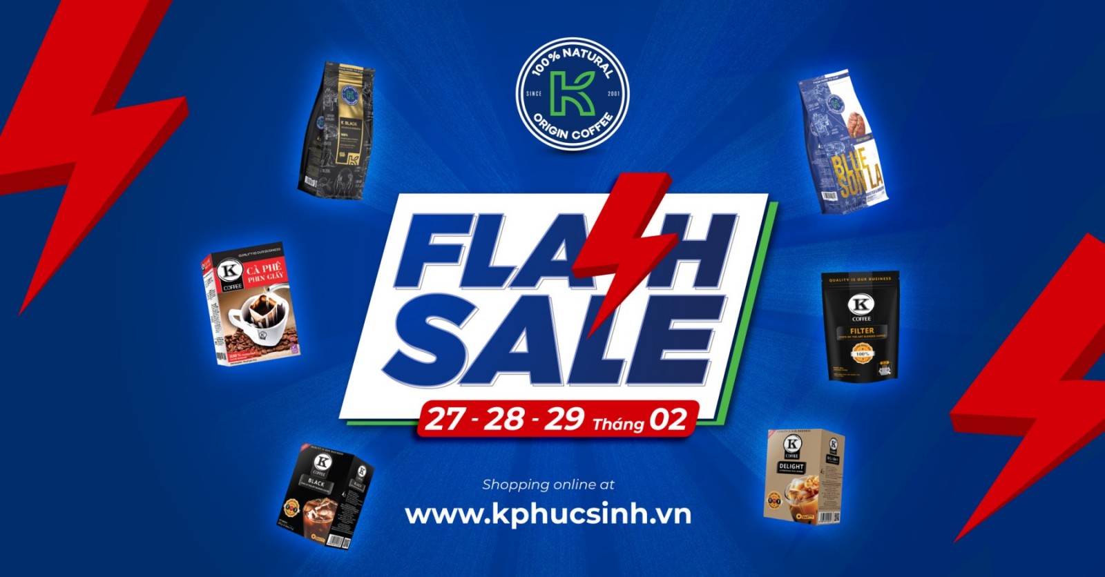 K COFFEE MINI FLASH SALE THÁNG 2 K COFFEE MINI FLASH SALE THÁNG 2